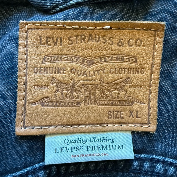 Levi’s black trucker jacket size XL Men’s - Picture 6 of 6